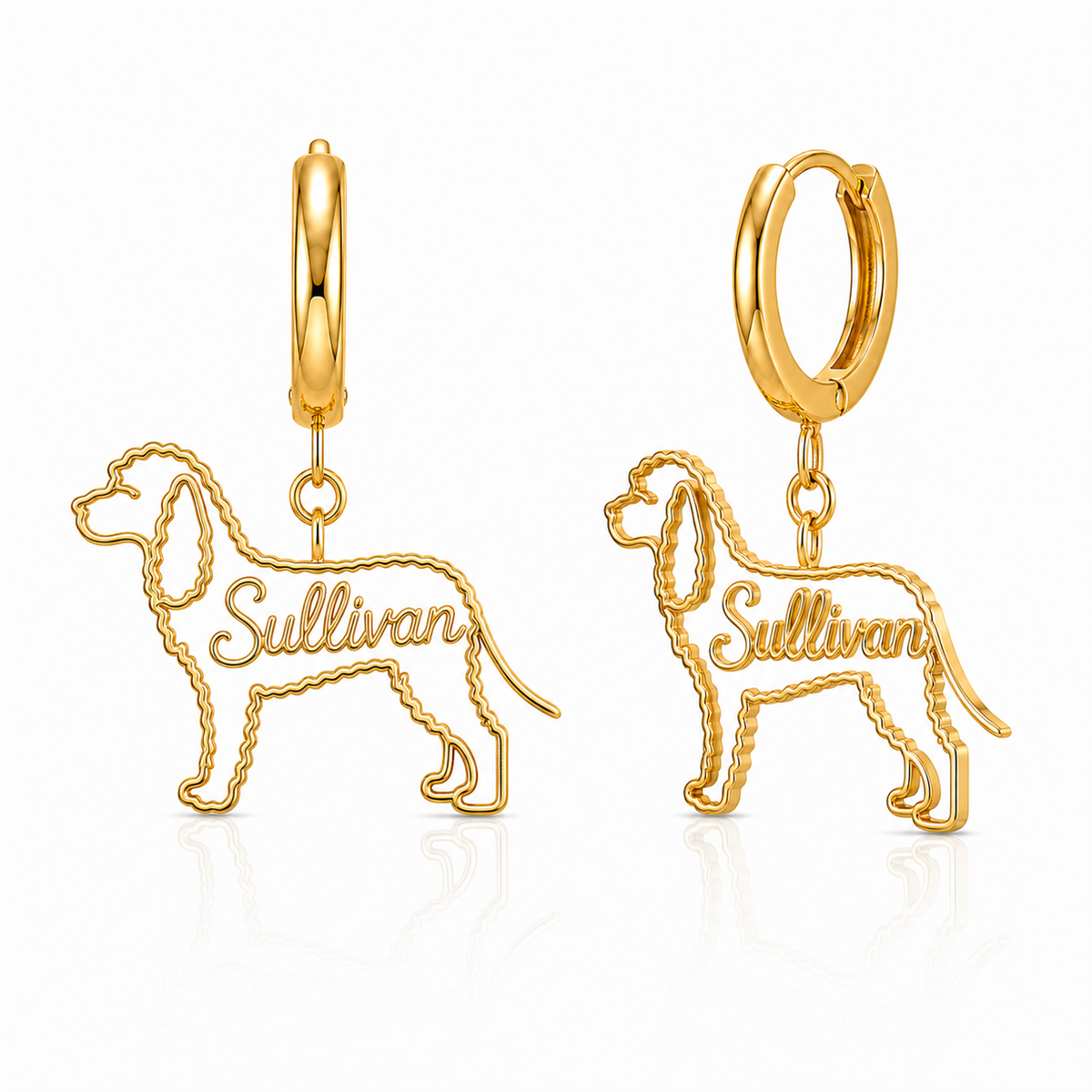 Irish Water Spaniel - 18K Gold Vermeil - 1st
