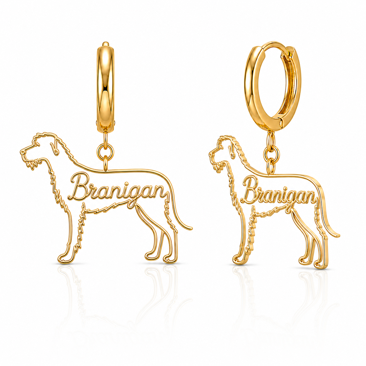 Irish Wolfhound - 18K Gold Vermeil - 1st
