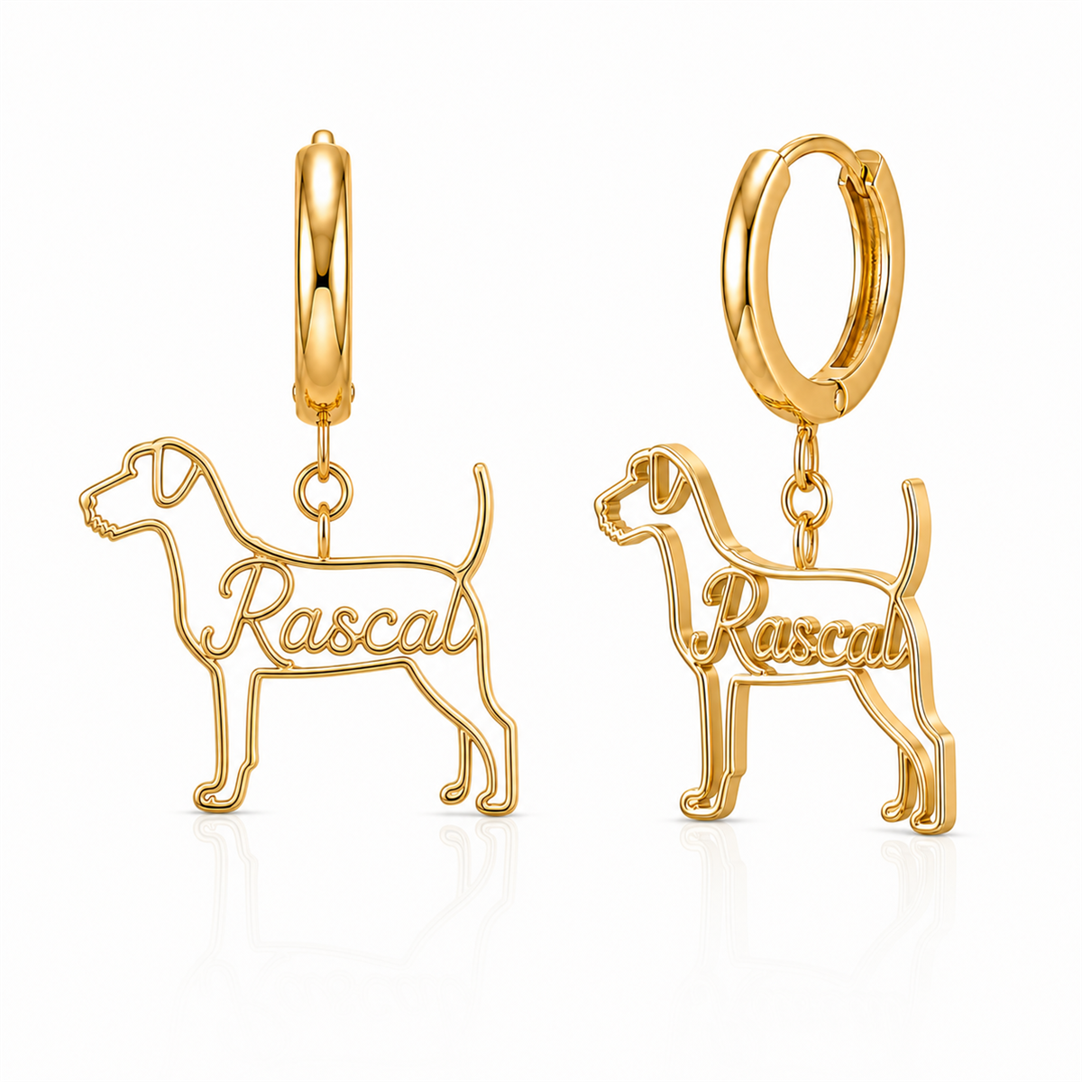 Jack Russell Terrier - 18K Gold Vermeil - 1st