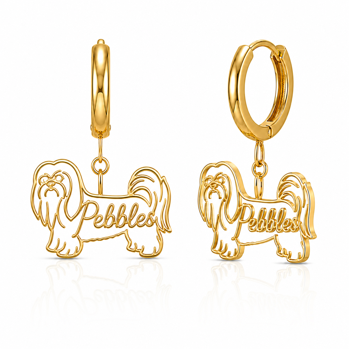 Lhasa Apso puppy cut - 18K Gold Vermeil - 1st