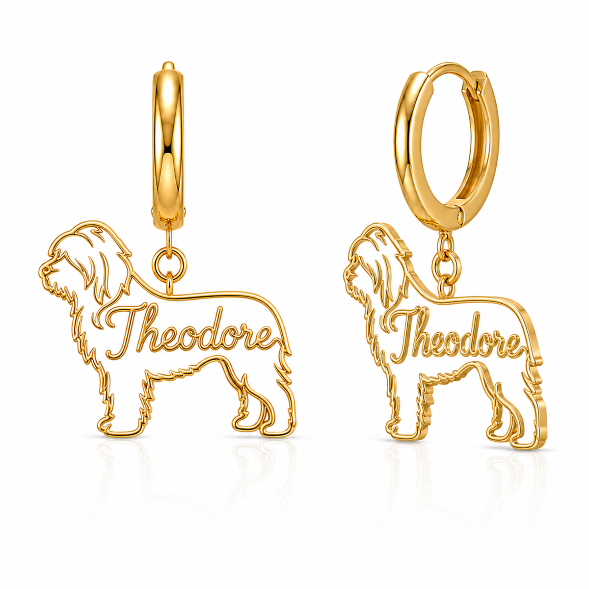 Old English Sheepdog - 18K Gold Vermeil - 1st