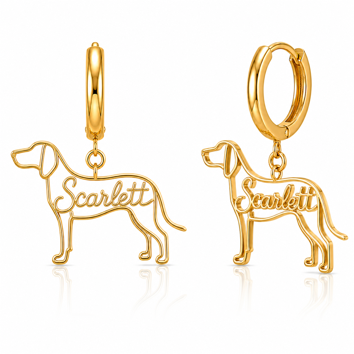 Redbone Coonhound - 18K Gold Vermeil - 1st