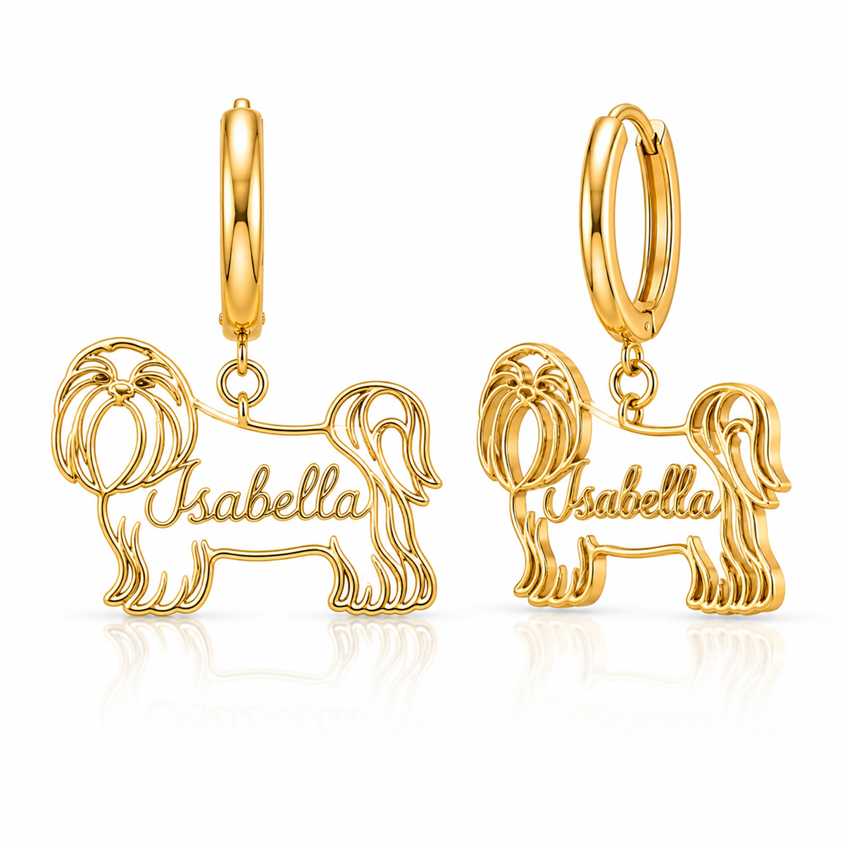 Shih Tzu long coat - 18K Gold Vermeil - 1st