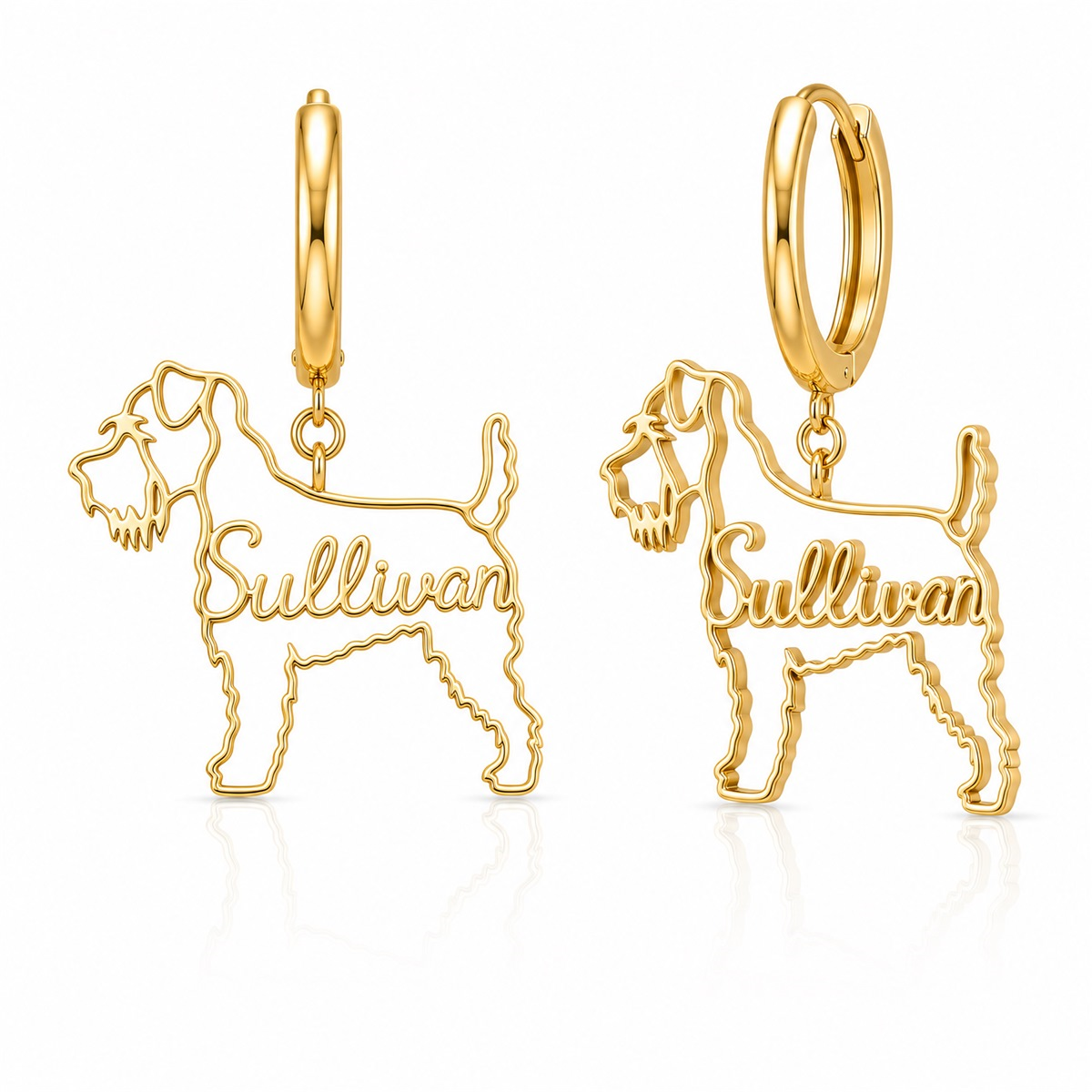Soft Coated Wheaten Terrier - 18K Gold Vermeil - 1st