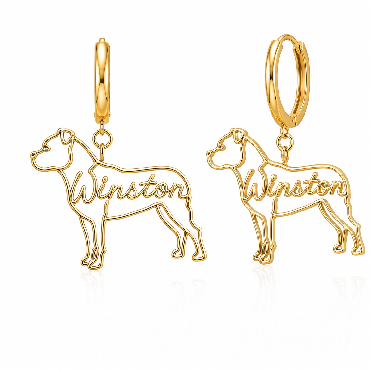 Staffordshire Bull Terrier - 18K Gold Vermeil - 1st