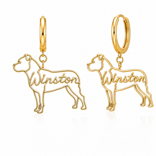 Staffordshire Bull Terrier - 18K Gold Vermeil - 1st