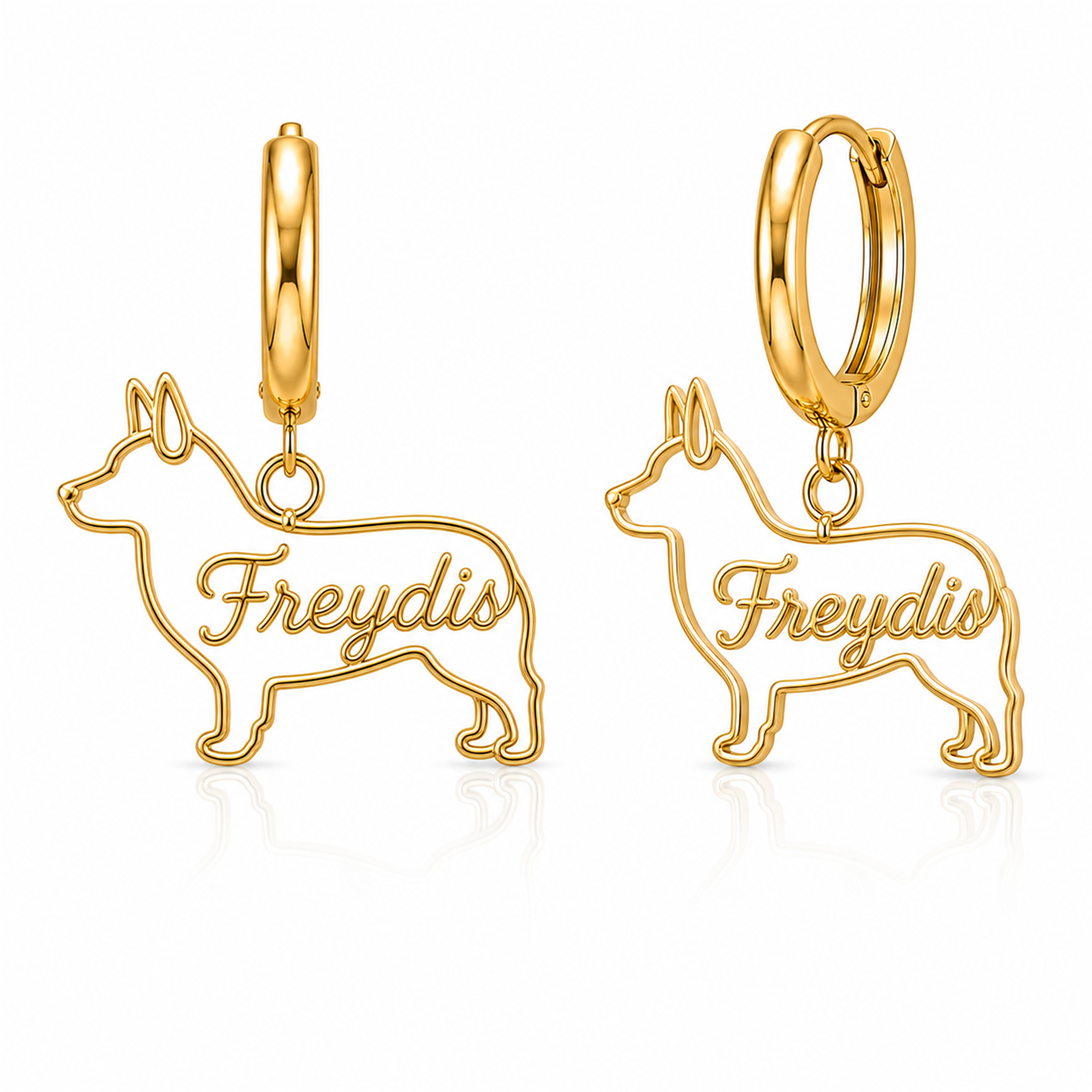 Swedish Vallhund - 18K Gold Vermeil - 1st