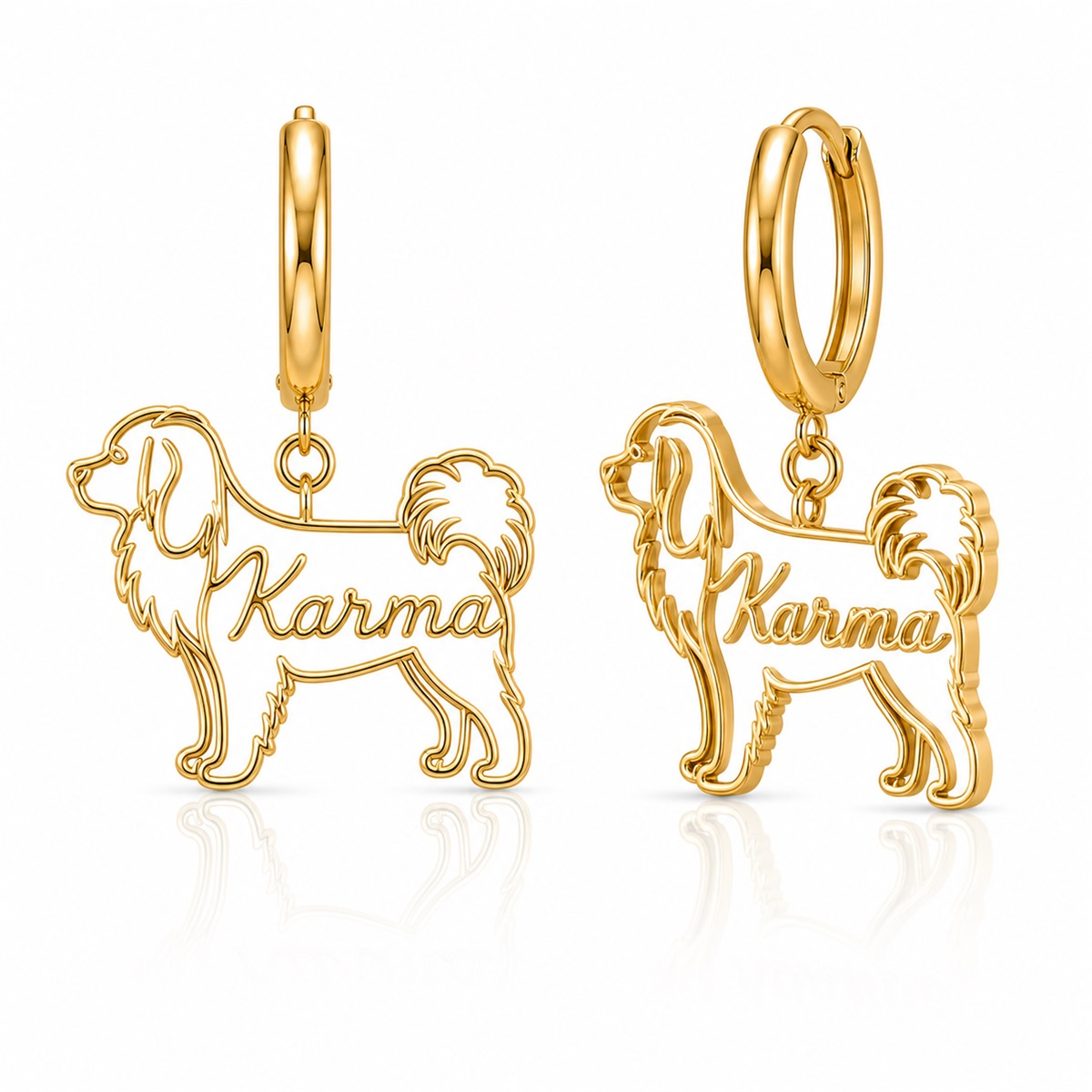 Tibetan Spaniel - 18K Gold Vermeil - 1st