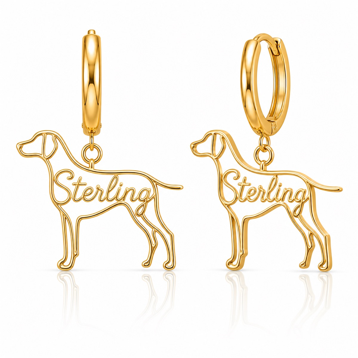 Weimaraner - 18K Gold Vermeil - 1st