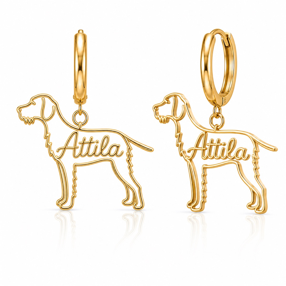 Wirehaired Vizsla - 18K Gold Vermeil - 1st