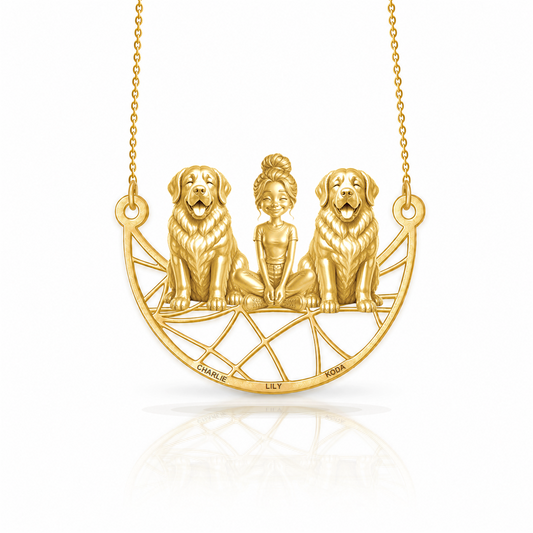Soulyshine Saint Bernard personalized companion necklace