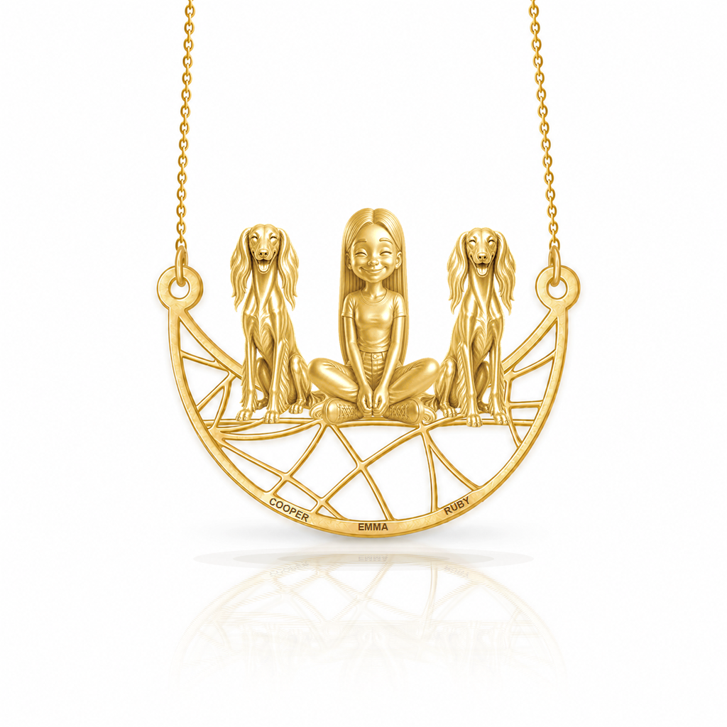 Saluki - 18K Gold Vermeil - 1st
