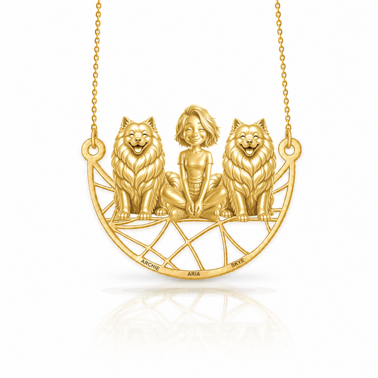 Soulyshine Samoyed personalized companion necklace