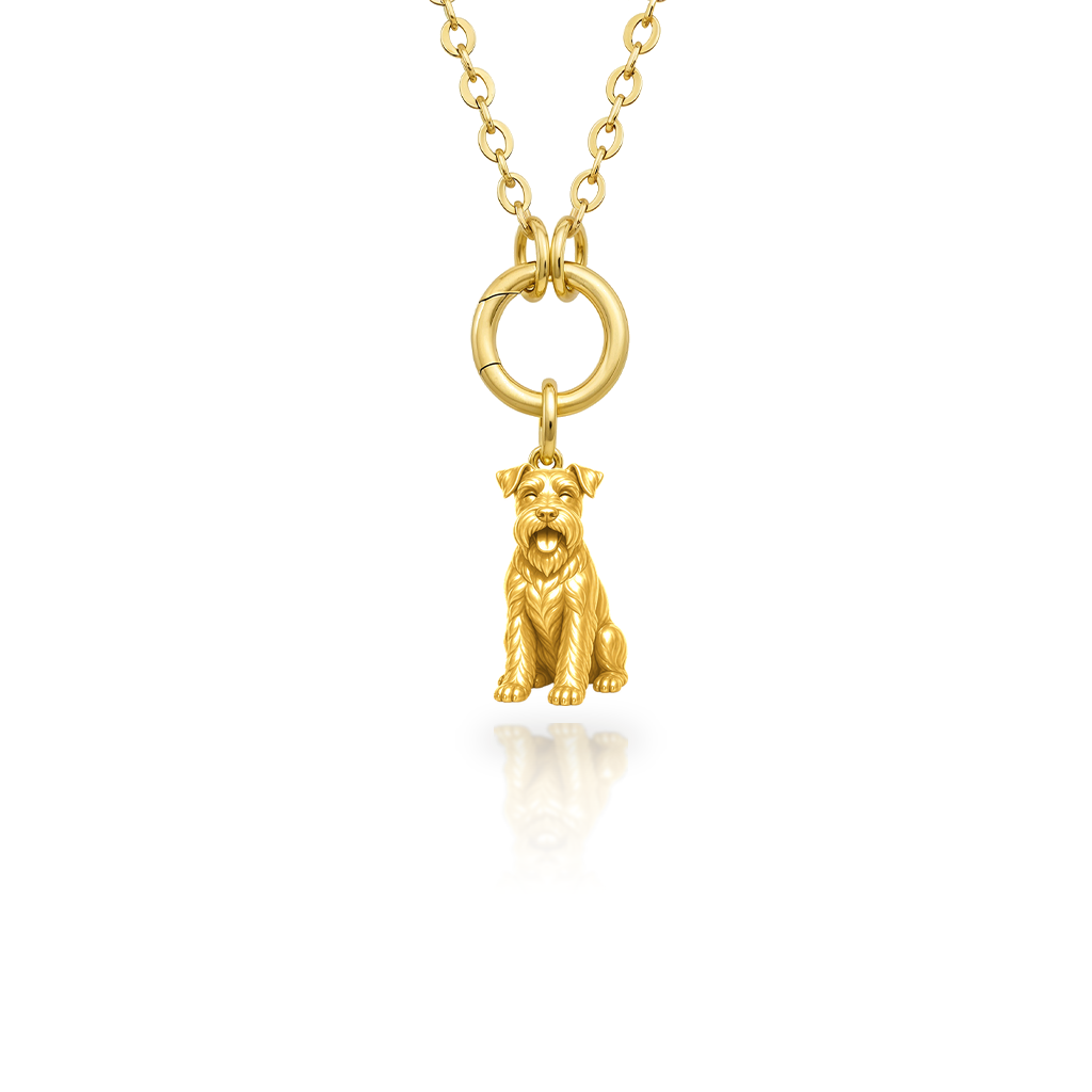 Schnauzer-Standard-natural-ears - 18K Gold Vermeil - 1st