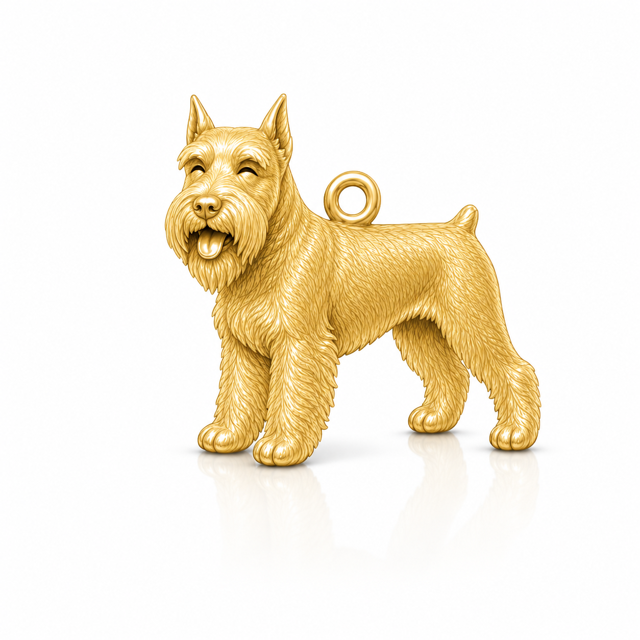 Soulyshine Schnauzer Miniature cropped ears Personalized Pet Companion Charm Only