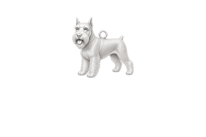 Soulyshine Schnauzer Miniature cropped ears Little Love Charm Only - Image 1
