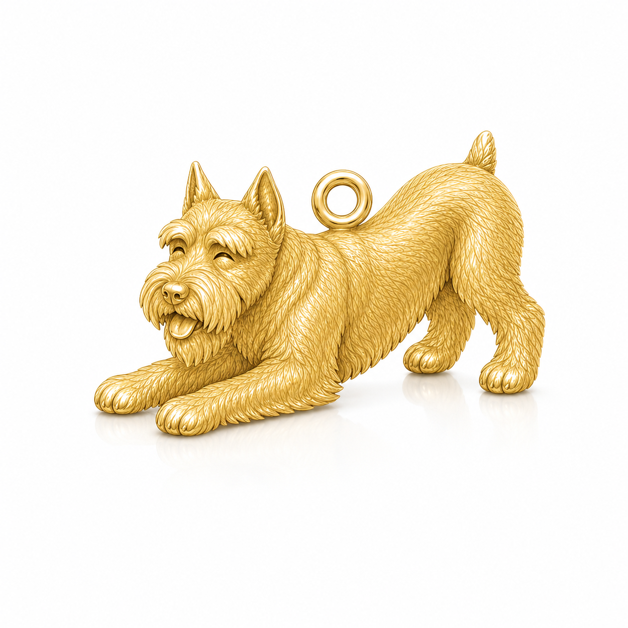Soulyshine Schnauzer Miniature cropped ears Personalized Pet Companion Charm Only