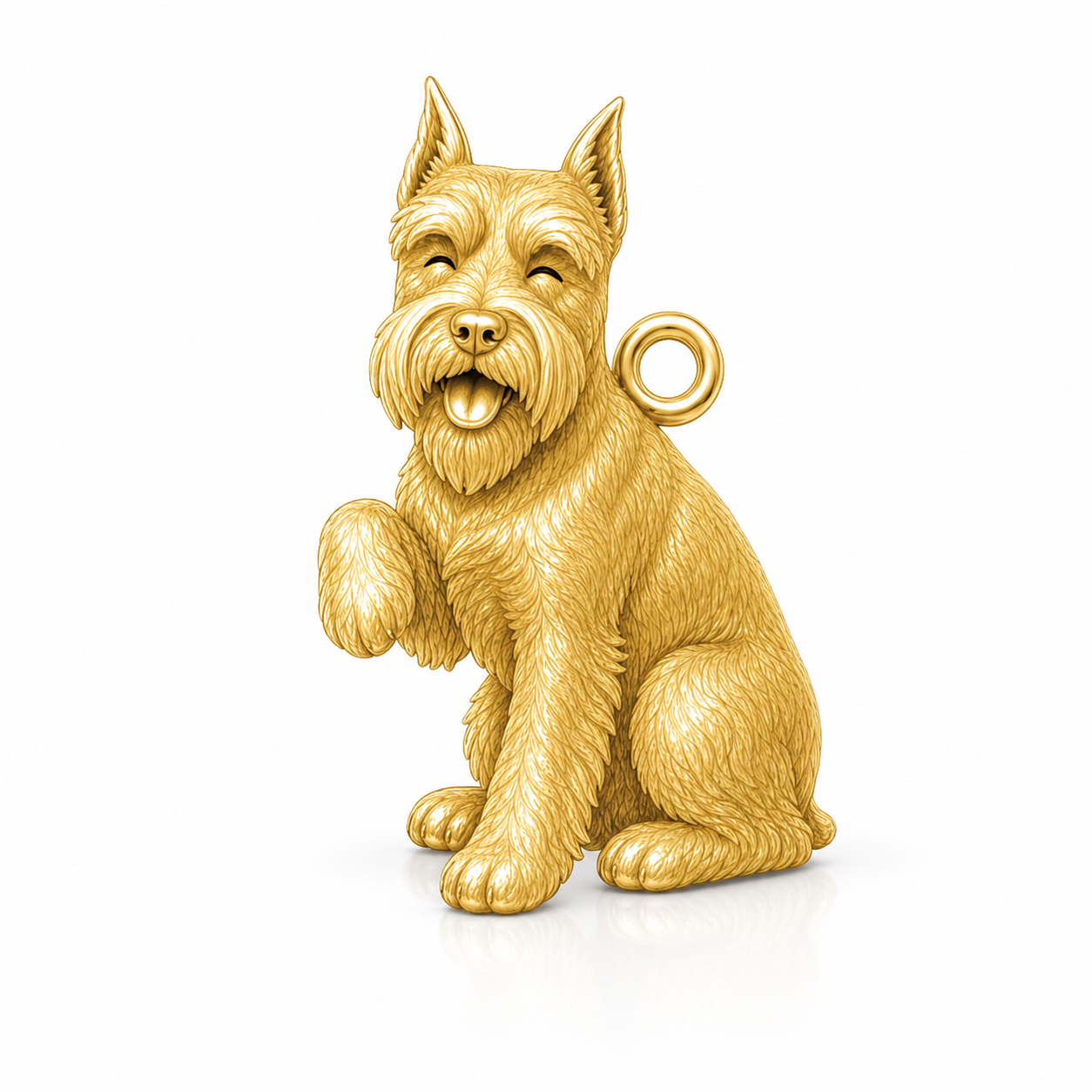 Soulyshine Schnauzer Miniature cropped ears Personalized Pet Companion Charm Only
