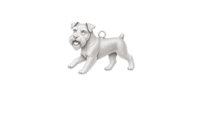 Soulyshine Schnauzer Miniature natural ears Little Love Charm Only - Image 1