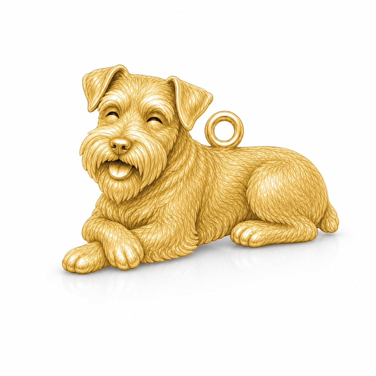 Soulyshine Schnauzer Miniature natural ears Personalized Pet Companion Charm Only