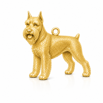 Soulyshine Schnauzer Standard cropped ears Personalized Pet Companion Charm Only