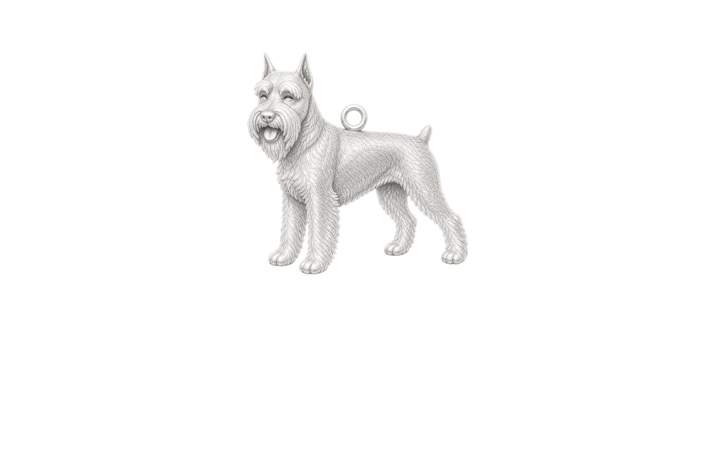 Soulyshine Schnauzer Standard cropped ears Little Love Charm Only - Image 1