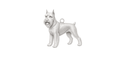 Soulyshine Schnauzer Standard cropped ears Little Love Charm Only - Image 1