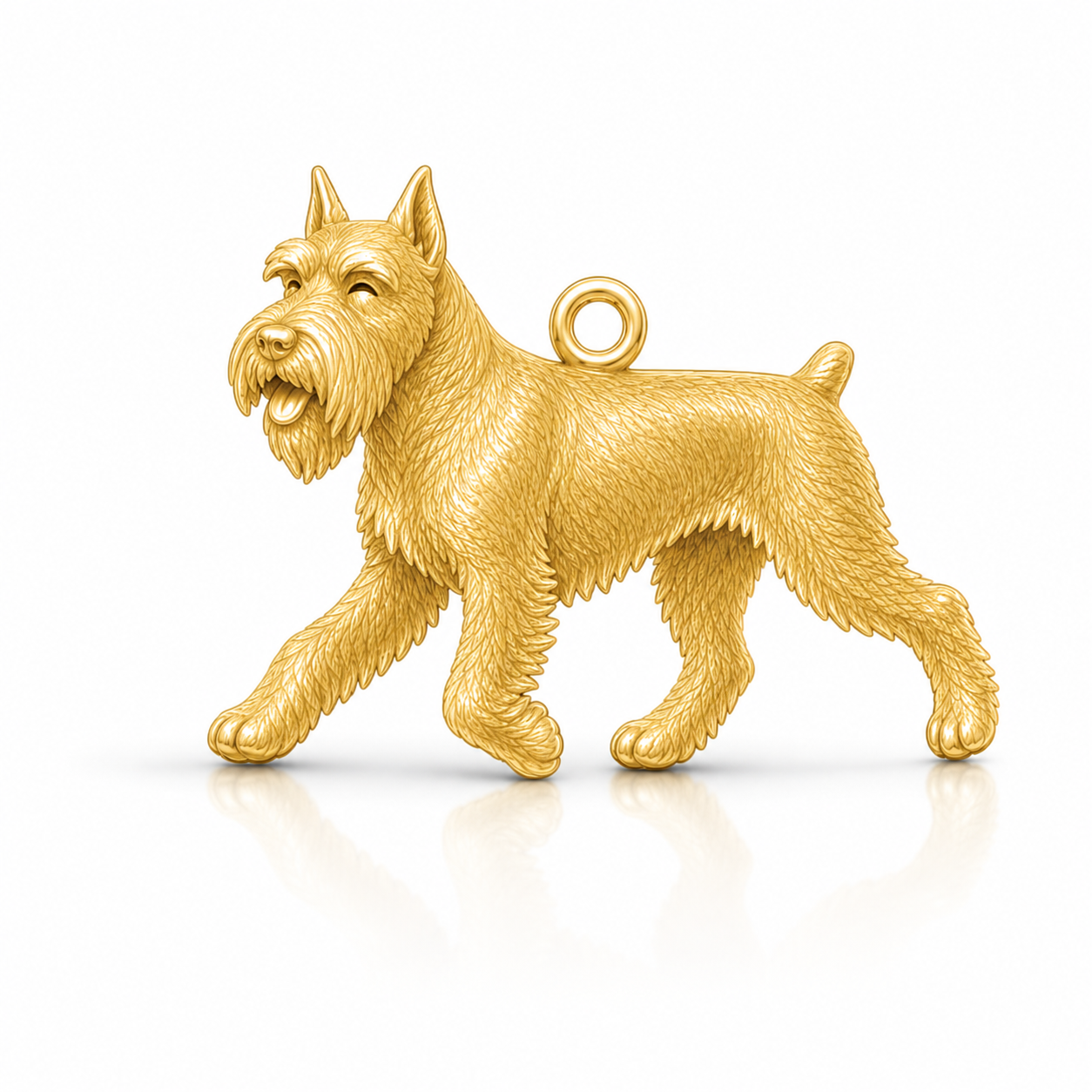 Soulyshine Schnauzer Standard cropped ears Personalized Pet Companion Charm Only