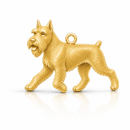 Soulyshine Schnauzer Standard cropped ears Personalized Pet Companion Charm Only