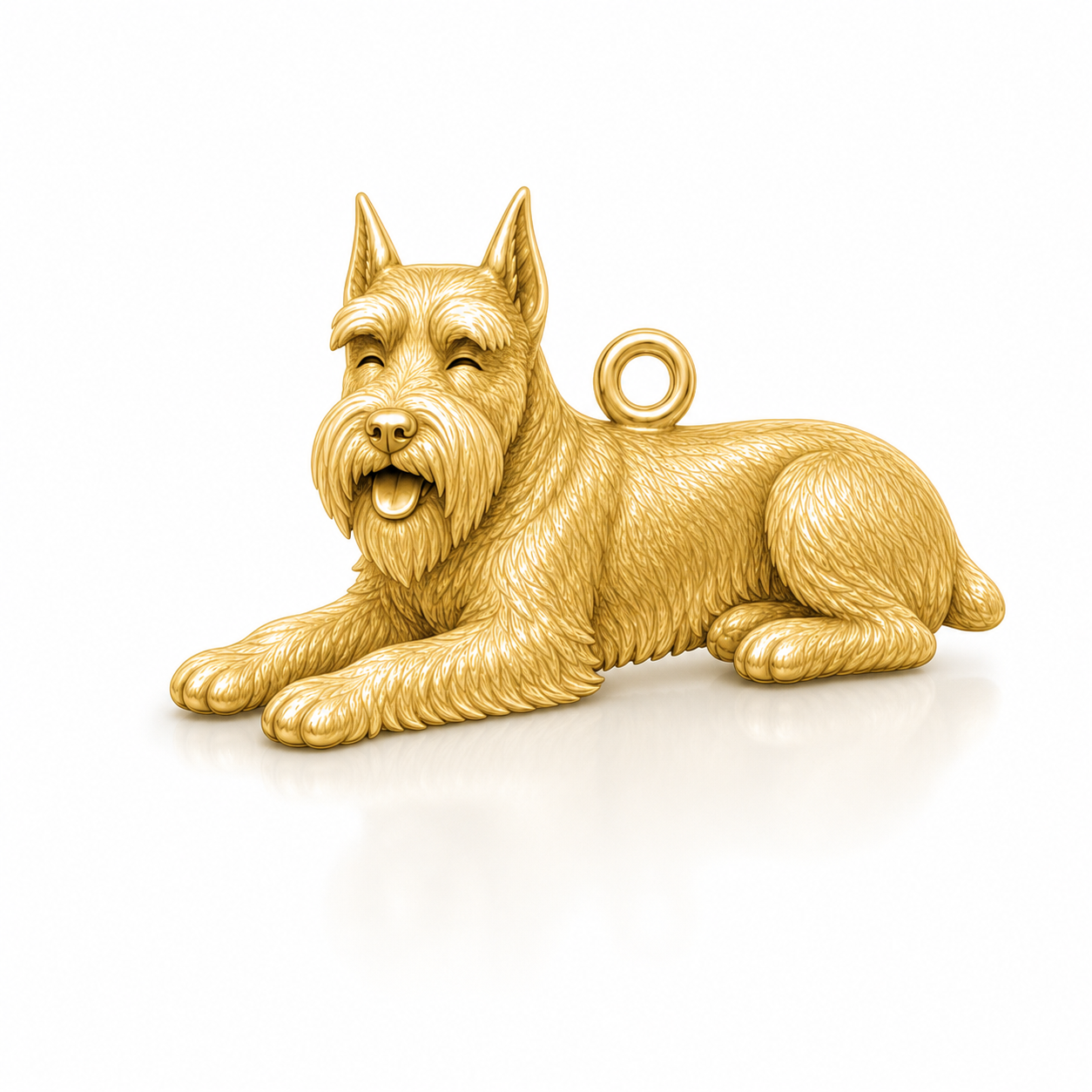 Soulyshine Schnauzer Standard cropped ears Personalized Pet Companion Charm Only
