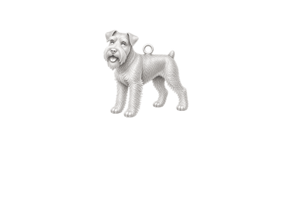 Soulyshine Schnauzer Standard natural ears Little Love Charm Only - Image 1