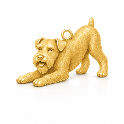 Soulyshine Schnauzer Standard natural ears Personalized Pet Companion Charm Only