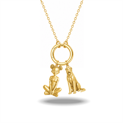 Scottish Deerhound - 18K Gold Vermeil - 1st