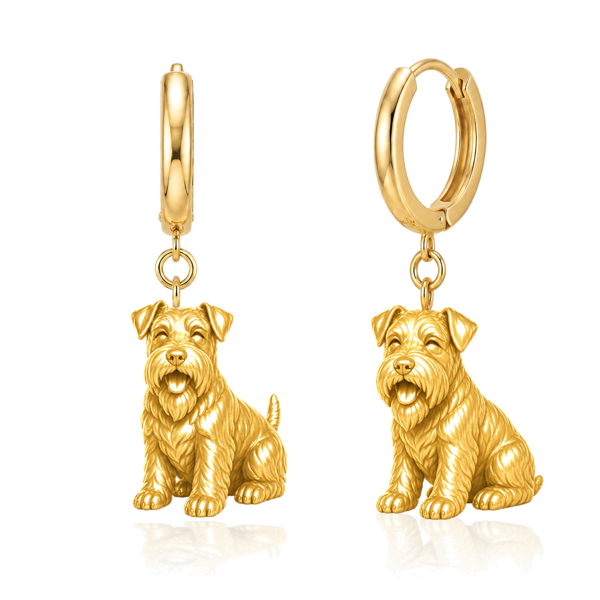 Sealyham Terrier personalized companion handcrafted huggie earrings