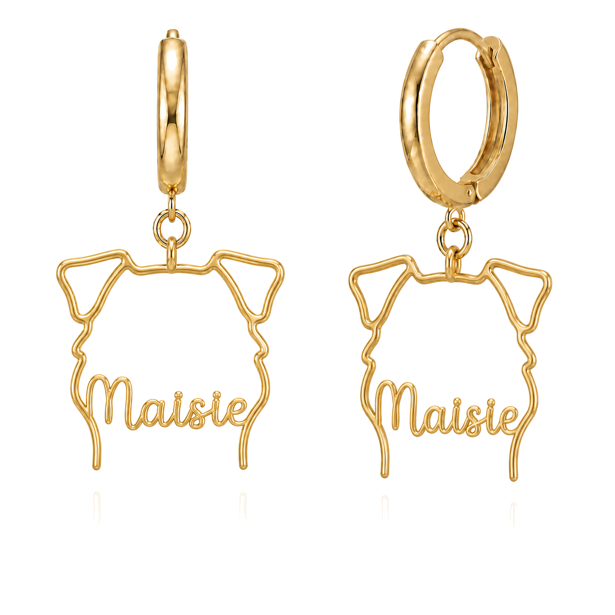 Sealyham Terrier Maisie personalized pet face earrings