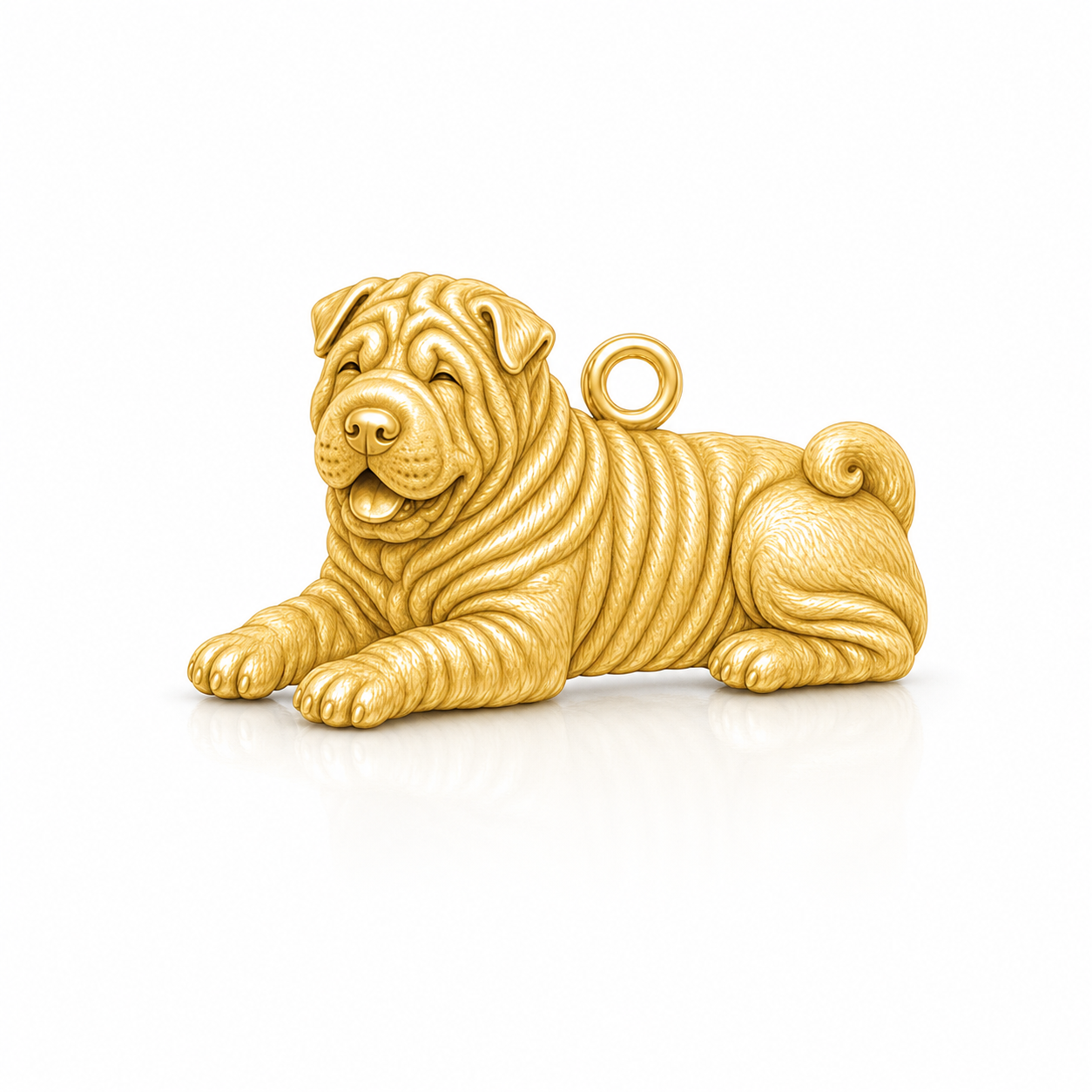 Soulyshine Shar Pei Personalized Pet Companion Charm Only