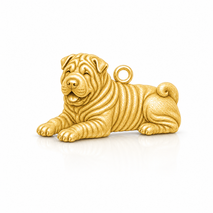 Soulyshine Shar Pei Personalized Pet Companion Charm Only