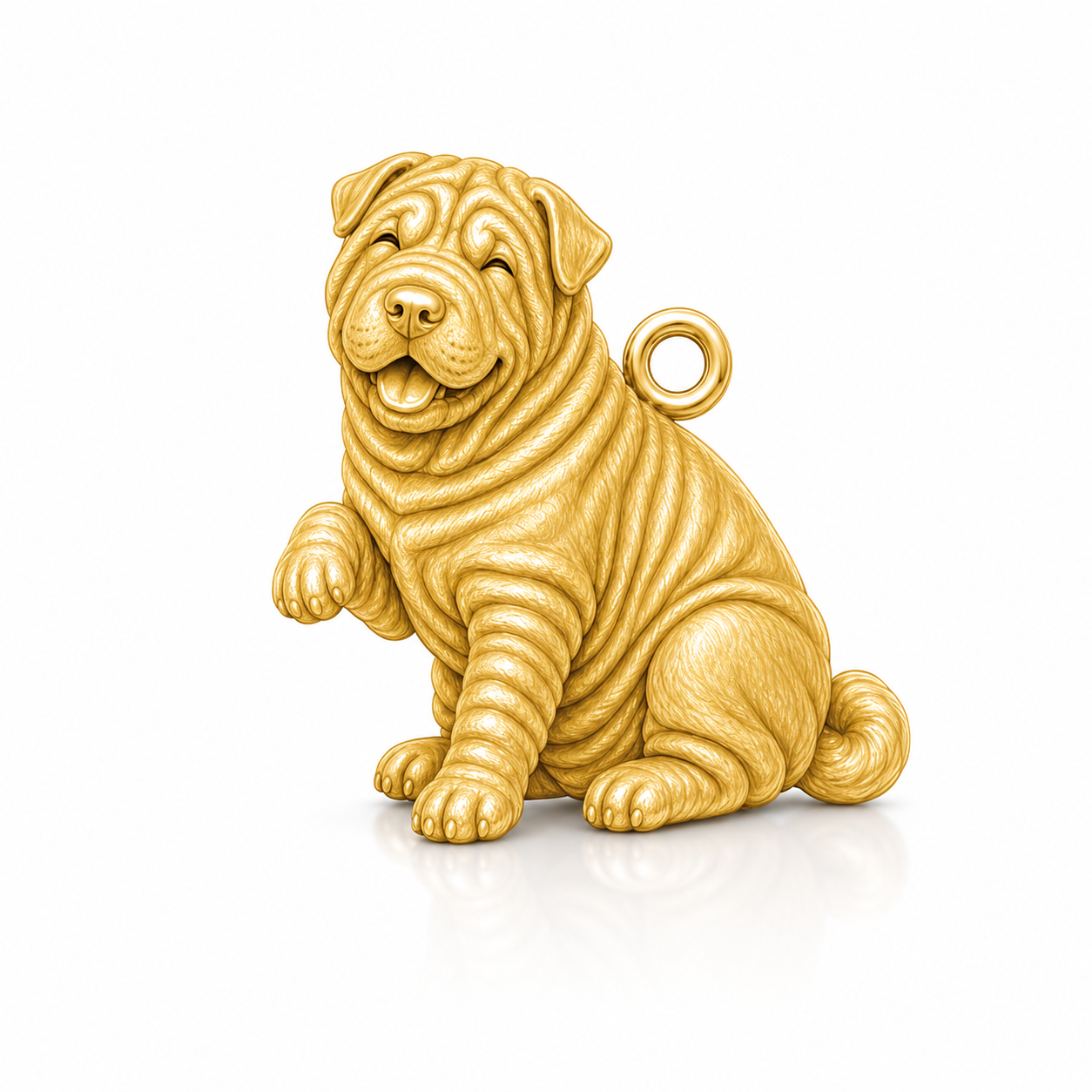 Soulyshine Shar Pei Personalized Pet Companion Charm Only