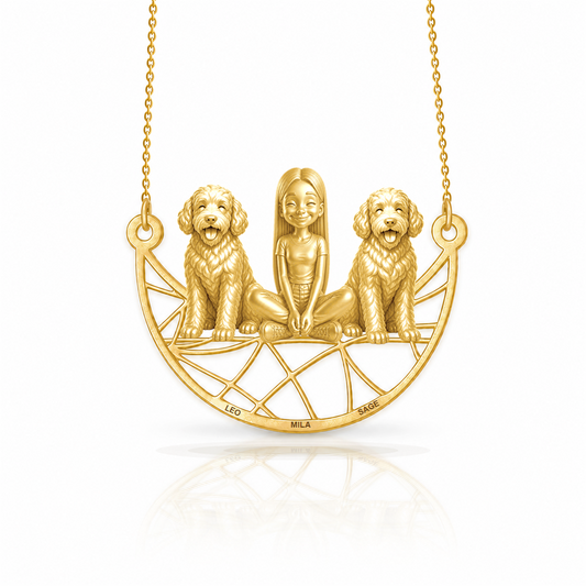 Soulyshine Sheepadoodle personalized companion necklace