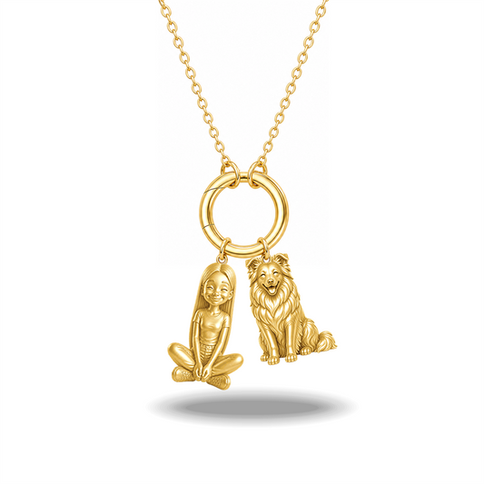 Shetland Sheepdog - 18K Gold Vermeil - 1st