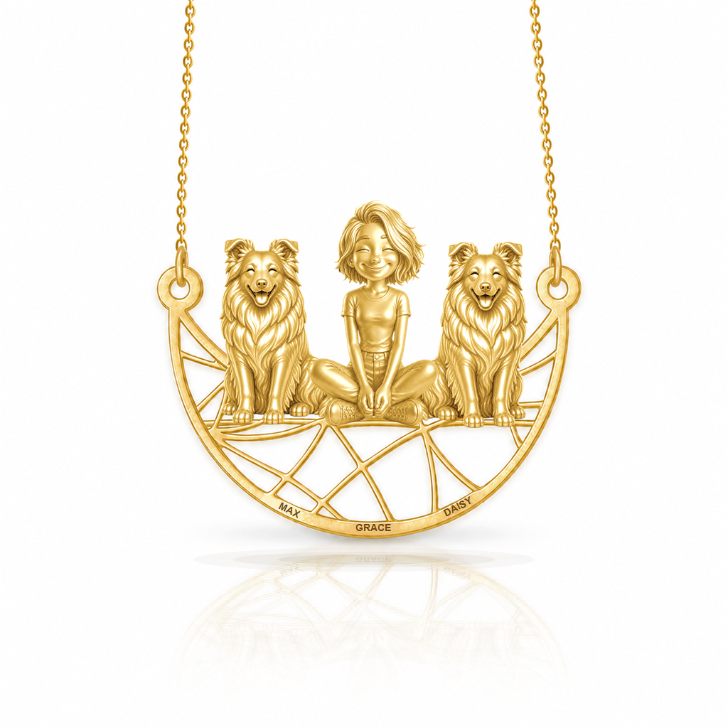 Shetland Sheepdog - 18K Gold Vermeil - 1st