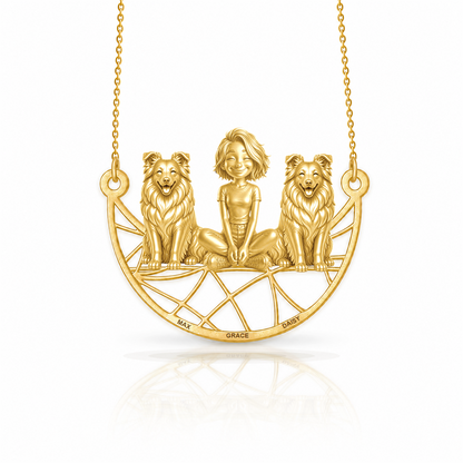 Shetland Sheepdog - 18K Gold Vermeil - 1st
