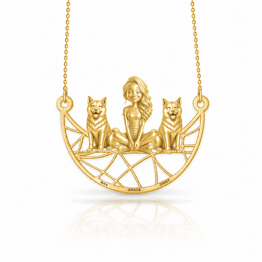Soulyshine Shiba Inu personalized companion necklace