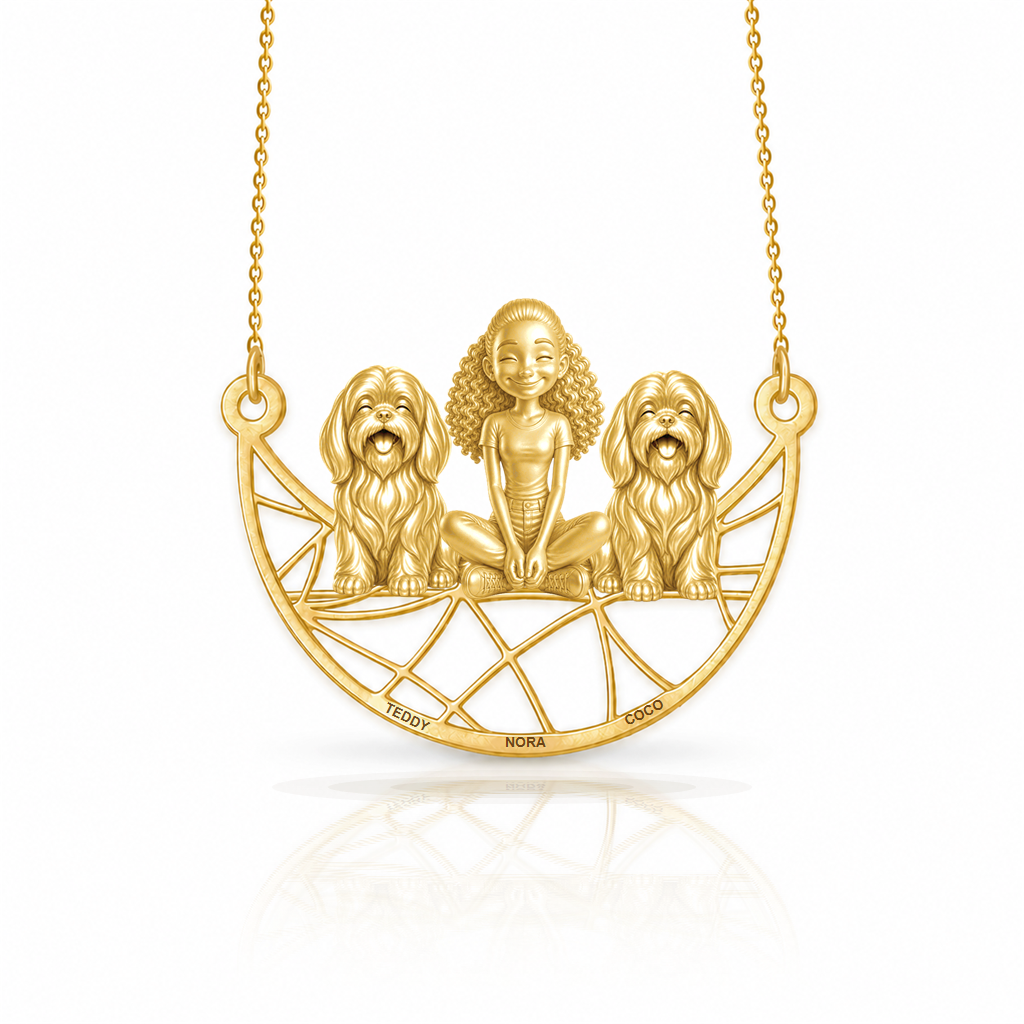 Shih Tzu long coat - 18K Gold Vermeil - 1st