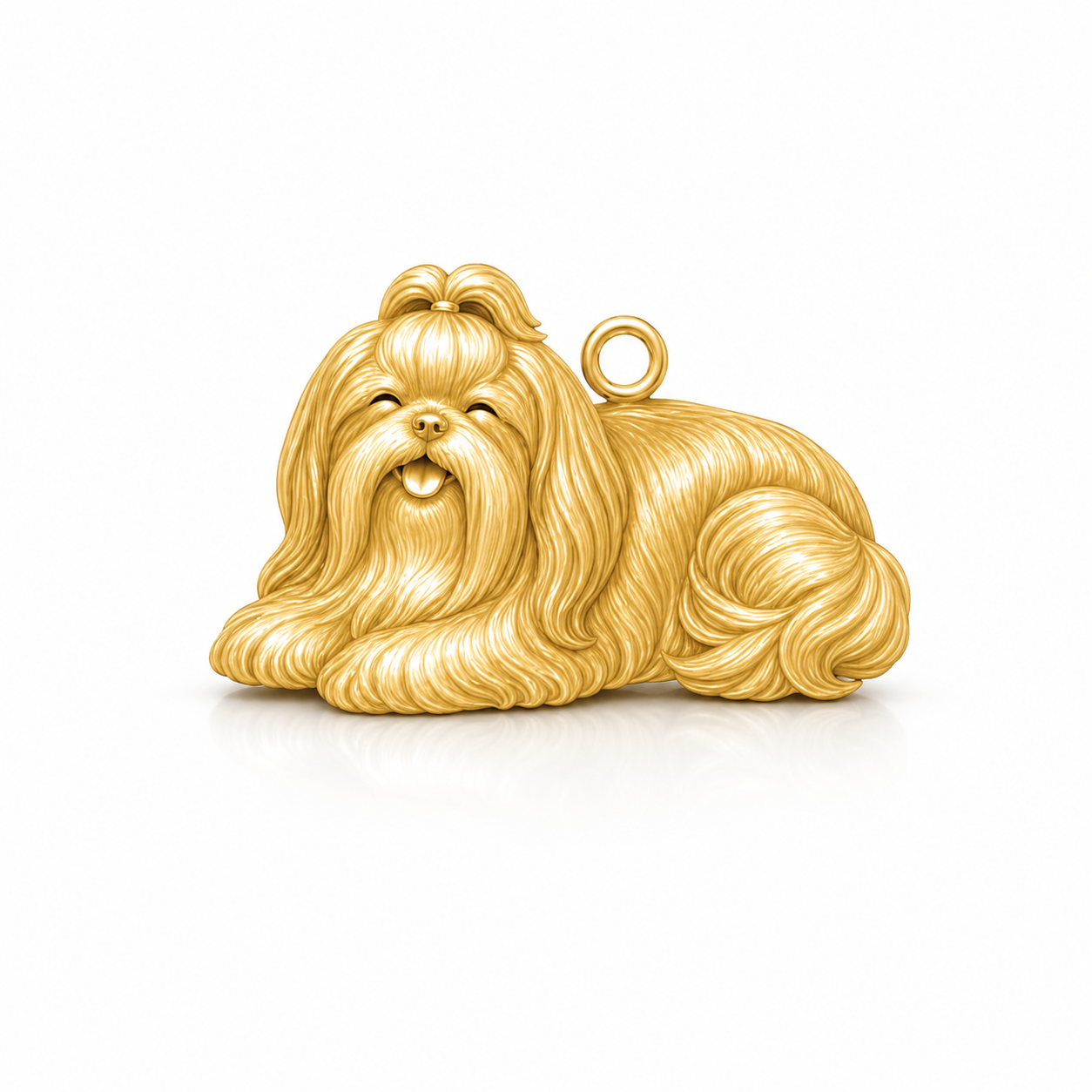 Soulyshine Shih Tzu long coat Personalized Pet Companion Charm Only
