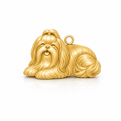 Soulyshine Shih Tzu long coat Personalized Pet Companion Charm Only