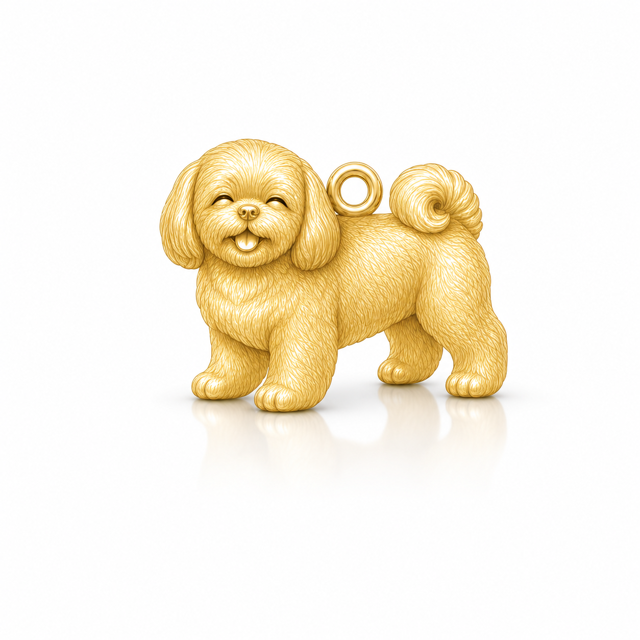 Soulyshine Shih Tzu puppy cut Personalized Pet Companion Charm Only