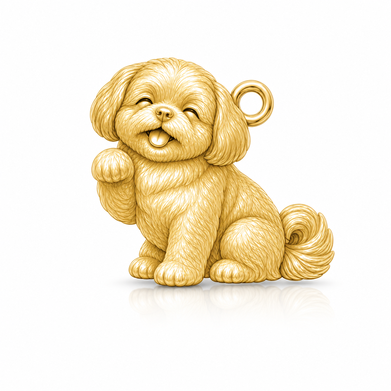 Soulyshine Shih Tzu puppy cut Personalized Pet Companion Charm Only
