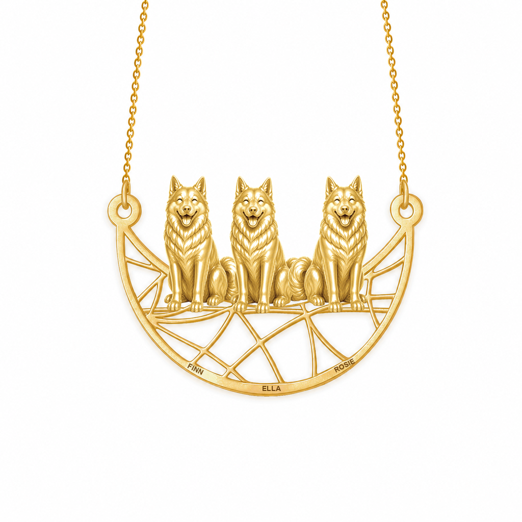 Soulyshine Siberian Eternal Paw personalized pets necklace