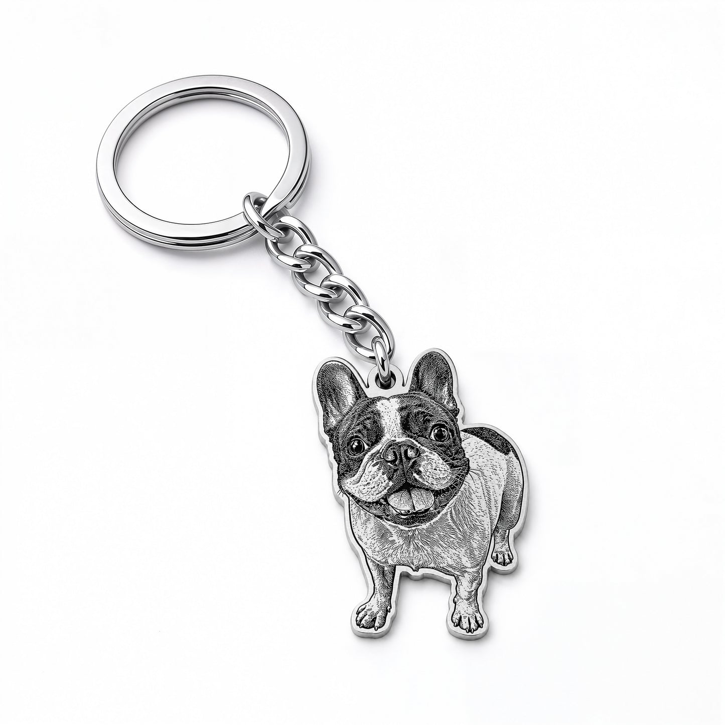 Soulyshine Precious Paw - Upload Pet Portrait Photo Shape Base Keychain